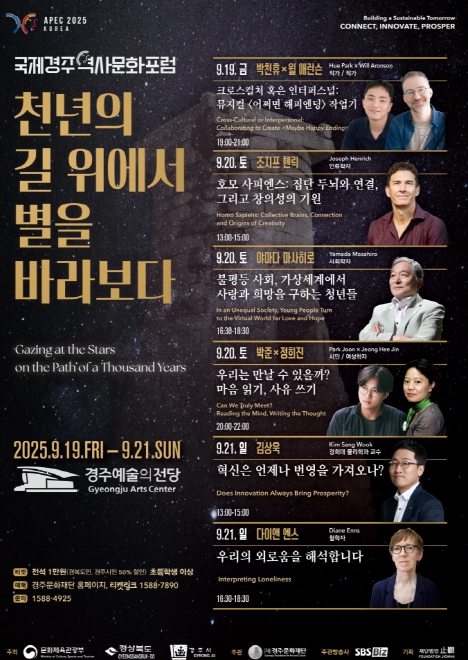 경북도, 지속 가능한 미래를 향한 ‘2025 국제경주역사문화포럼’ 개막