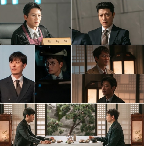 '판사 이한영' 지성-박희순, 긴장감 폭발 투샷 스틸 공개! 팽팽한 분위기 속 연기 퍼레이드 예고!