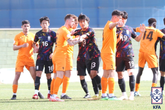 U-20 대표팀, 스페인 전지훈련 세번째 연습경기 2-0 승