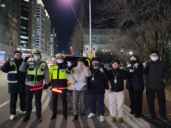 대전 둔산경찰서, 유관기관과 이륜차 합동단속