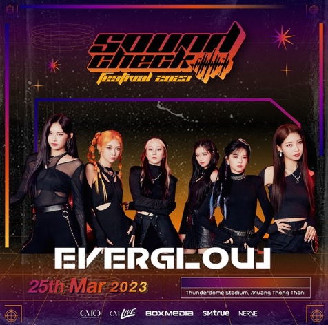 에버글로우, 한국·태국 합동 콘서트 'Sound Check Festival 2023' 출격! '글로벌돌' 존재감 ing
