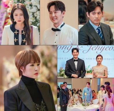 '가면의 여왕' 신은정♥이정진, 설렘 가득 결혼식→깜짝 샴페인 소동 '무슨 일?'