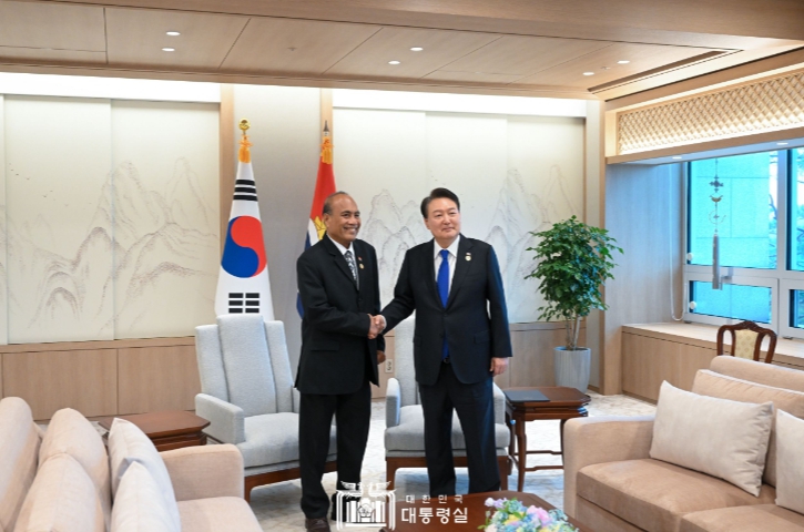 윤석열 대통령, 5개 태평양도서국 양자회담 