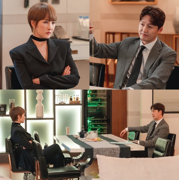 '가면의 여왕' 김선아 VS 이정진, 불꽃 튀는 일대일 대치 상황 포착