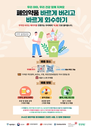 서울시, 폐의약품 우체통 활용 24시간 배출로 시민 편의 증대