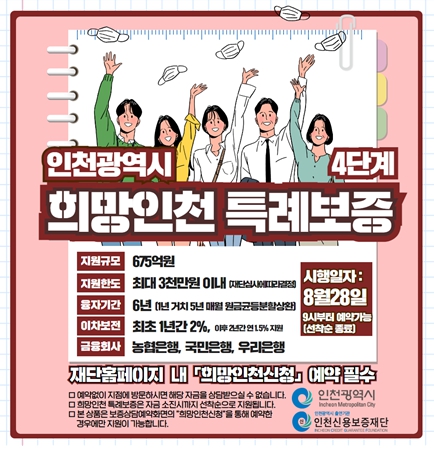 인천시, 최대 3,000만원 소상공인 경영안정자금 675억원 추가 지원