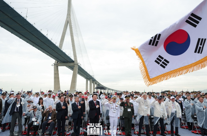 윤석열 대통령, 제73주년 인천상륙작전 전승기념식 주관