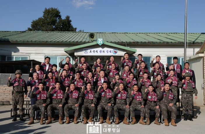 윤대통령, 전방사단 방문해 경계 작전에 매진하는 장병들의 노고 치하