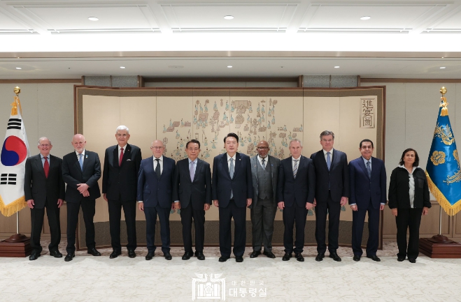 윤대통령, 유엔총회의장협의회(UNCPGA) 접견