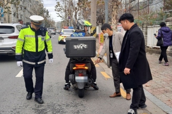 대전동부경찰서, 불법구조변경 등 이륜차 합동단속 실시