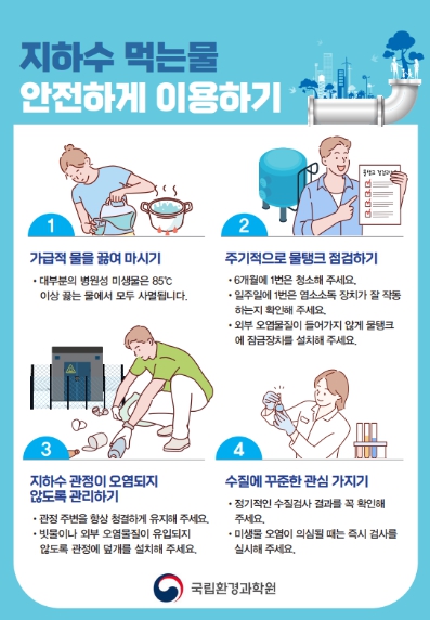 환경부, 소규모 수도시설 이용할 때 노로바이러스 주의하세요