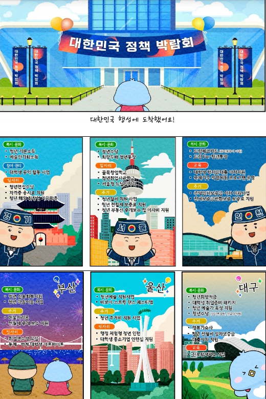 고용노동부, 5분 안에 알려주는 청년정책 2탄 지자체편