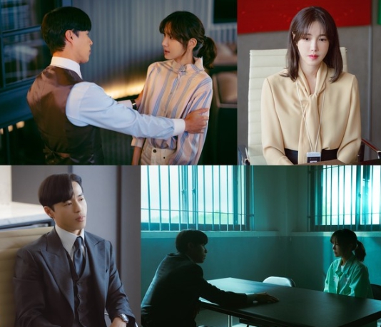 '끝내주는 해결사' 이지아-오민석, 철천지원수가 될 부부! 믿던 남편에게 발등 제대로 찍힌 희대의 악연!