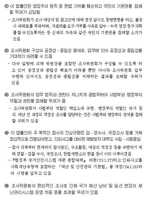 행정안전부, 이태원 참사 진상규명 특별법안에 대한 국회 재의 요구, 국무회의 의결