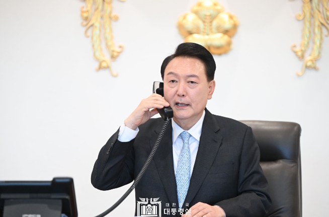 尹 대통령, 인도네시아 대통령 당선인과 전화 통화