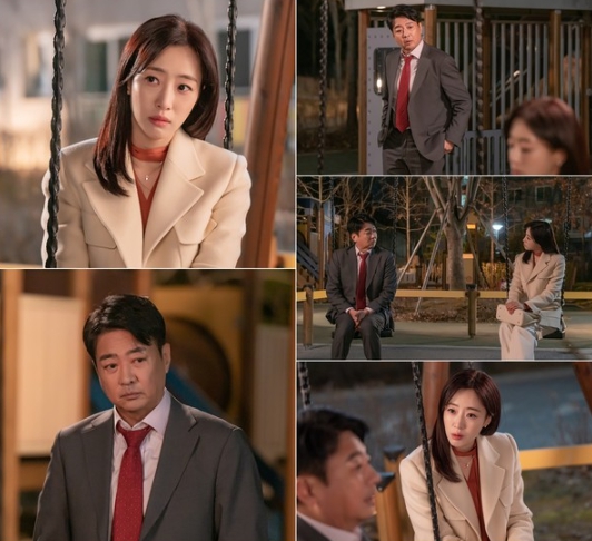 '수지맞은 우리' 함은정X윤다훈, 심각한 표정의 부녀! 한밤중 의미심장한 대화 포착