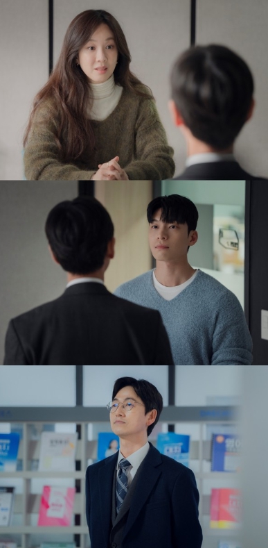 '졸업' 정려원(당혹) VS 위하준(경계) VS 김송일(여유만만), 세상 어색한 삼자대면!