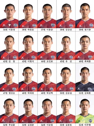 김천상무 9기 20명 '옷피셜'...'입대 영입' 완료