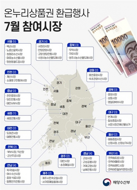해수부 "여름 휴가철 맞이 국산 수산물 최대 50% 할인"
