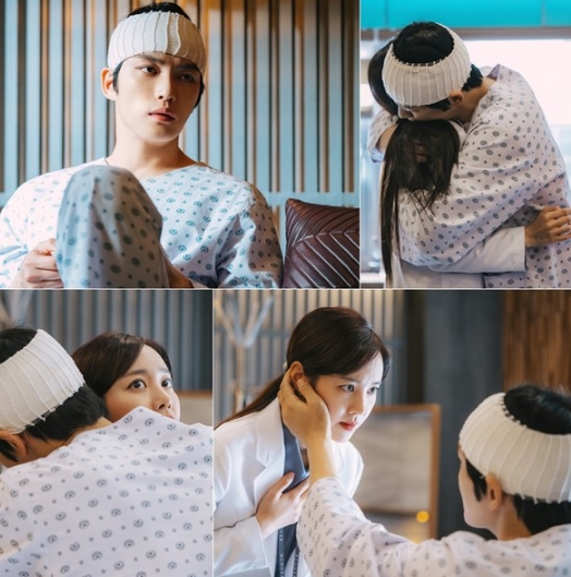 ‘나쁜 기억 지우개’ 김재중, 진세연에 와락 불꽃 포옹! 의사 진세연, 환자 김재중의 돌발허그에 ‘동공지진’