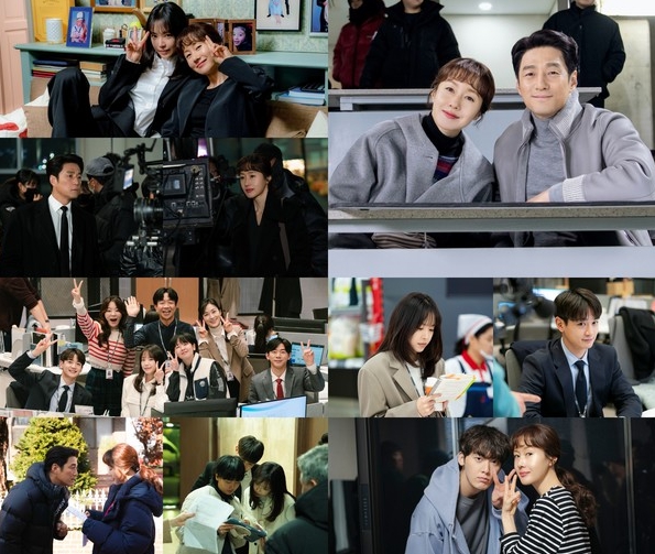 ‘가족X멜로’ 지진희-김지수-손나은-최민호-윤산하, 완벽했던 호흡의 비결! 비하인드컷 대방출!