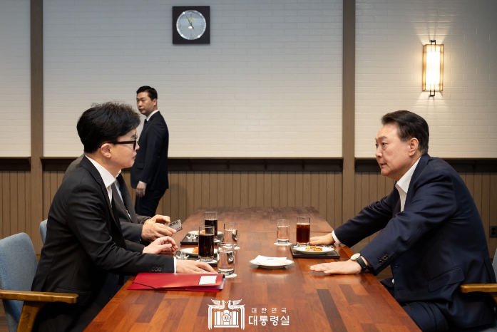 尹 대통령, 국민의힘 당 대표 면담