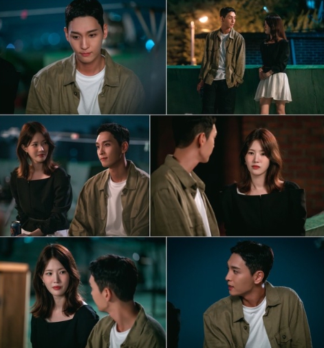 '다리미 패밀리' 최태준-양혜지, 한밤중 옥상 아이콘택트! 둘 사이 핑크빛 기류 포착