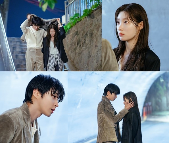 '조립식 가족' 황인엽-정채연, 비오는 밤 그림같은 두 청춘의 애틋 모멘트! 10년 만에 서로의 마음 확인 완료?