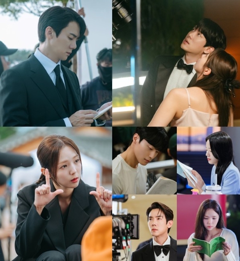 '지금 거신 전화는' 유연석-채수빈-허남준-장규리, 초집중 모드 포착! 비하인드 컷 방출