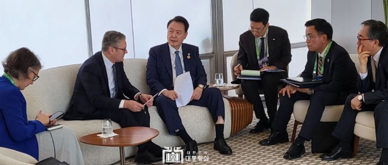 尹 대통령, G20 정상회의 계기 영국 총리와 정상회담 개최