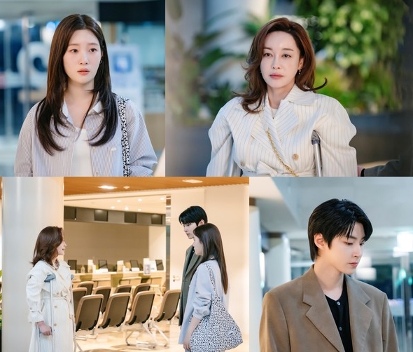 '조립식 가족' 황인엽-정채연, 엄마 김혜은 앞에 나란히 섰다! 숨막히는 삼자대면 현장에 긴장감 폭발!