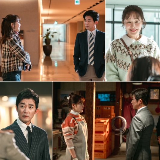 '독수리 5형제를 부탁해!' 엄지원X안재욱, 불편한 기류 맴도는 투 샷 스틸! 이들이 얽히게 된 사연은?